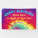 Search for tie dye banners Birthday