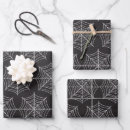 Search for spooky wrapping paper Black