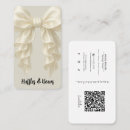 Search for bow business cards Coquette