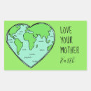 Search for love the earth stickers Heart