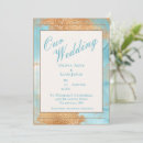 Search for turquoise gold wedding invitations Chic