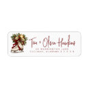 Search for winter flowers return address labels Floral