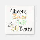 Search for golf napkins 50th birthday party