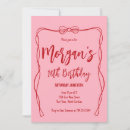 Search for preppy birthday invitations Pink bow