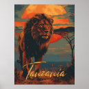 Search for africa vintage travel posters Tanzania