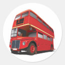 Search for red bus stickers Double decker bus