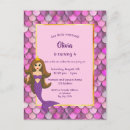 Search for princess 7th birthday invitations Purple