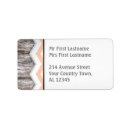 Search for orange chevron return address labels Trendy