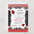 Search for lady bug baby shower invitations Girly