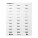 Search for fonts return address labels Black and white