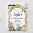 Search for mad hatter birthday invitations Tea