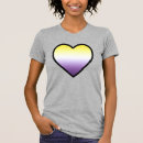 Search for binary heart womens tshirts Nonbinary