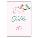 Search for love bird wedding table cards Floral