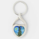 Search for star heart key rings Blue