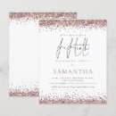 Search for rose gold 50th invitations Glam