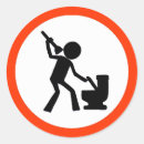 Search for funny sign stickers Beware