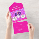 Search for glam 50th birthday invitations Modern