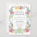 Search for cactus bridal shower invitations Boho