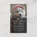 Search for pet and house sitting business cards Animal