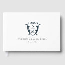 Search for navy blue wedding guest books Minimalist