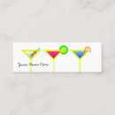 Search for mixed drinks business cards Martini