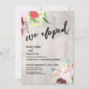 Search for rustic elopement invitations Reception only