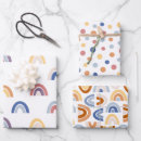 Search for rainbow dots wrapping paper Colourful