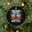 Search for biking christmas tree decorations Cyclist