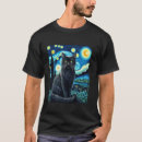 Search for starry night cat tshirts Feline