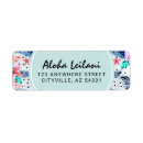 Search for hawaiian flower return address labels Hibiscus