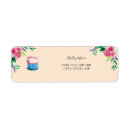 Search for tea cup return address labels Elegant