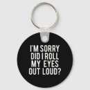 Search for eye roll key rings Did