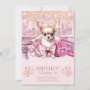 Search for chihuahua birthday invitations Pink