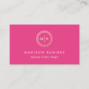 Search for monogram logo business cards Hair stylist