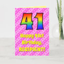 Search for 41 birthday cards 41 years old