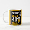 Search for 40 year olds mugs Cheers and beers