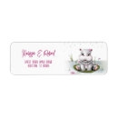 Search for floral elephant return address labels Jungle