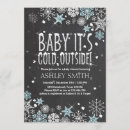 Search for snowflake baby boy shower invitations Its cold outside
