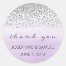 Search for silver and purple wedding stickers Glitter