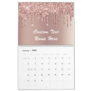 Search for glitter calendars Rose gold