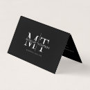 Search for folded business cards Black and white