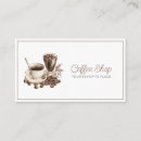 Search for coffee business cards Illustration