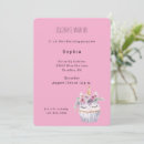 Search for unicorn cupcake invitations Pink