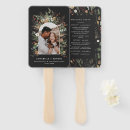 Search for rustic wedding hand fans Botanical