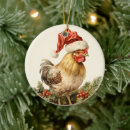Search for rooster christmas tree decorations Watercolor