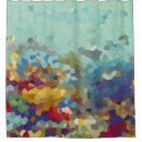 Search for crystals shower curtains Turquoise