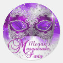 Search for silver masquerade stickers Purple
