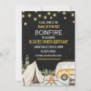 Search for campout birthday invitations Backyard party