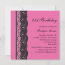 Search for classy 21st birthday invitations Pink
