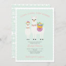Search for fiesta baby girl shower invitations Alpaca
